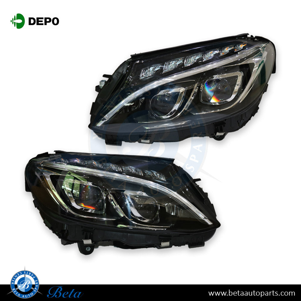 Headlamp Upgrade from Normal to Dynamic LED Look Set for Mercedes C-Class W205 Europe Type 2015-2018 models Headlamp Upgrade from Normal to Dynamic LED Look Set for Mercedes C-Class W205 Europe Type 2015-2018 models
